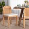 Baxton Studio Zariah Modern Bohemian Natural Brown Rattan and Mahogany Wood 2-Piece Dining Chair Set 233-2PC-13171-ZORO - alternate 8